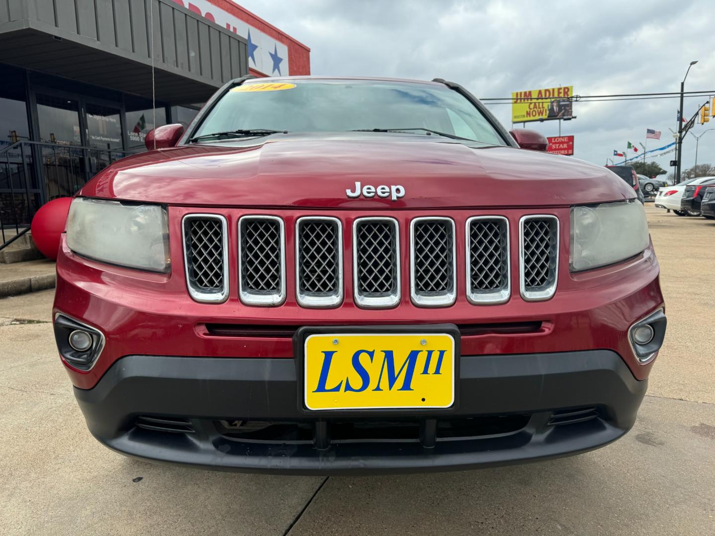 2014 RED /Black JEEP COMPASS LATITUDE Latitude 4dr SUV (1C4NJCEA3ED) with an 2.0L I4 engine, CVT transmission, located at 5900 E. Lancaster Ave., Fort Worth, TX, 76112, (817) 457-5456, 0.000000, 0.000000 - This is a 2014 JEEP COMPASS Latitude 4 DR SUV that is in excellent condition. The interior is clean with no rips or tears or stains. All power windows, door locks and seats. Ice cold AC for those hot Texas summer days. It is equipped with an AM/FM radio, AUX port, Bluetooth connectivity and Sirius X - Photo#1